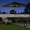 Best Choice Products 9ft Deep Square Solar LED Lighted Patio Umbrella w/ Faux Wood Texture, UV-Resistant